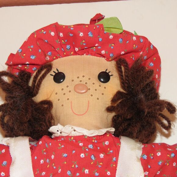 Christmas Rag Dolls Hallmark Cards Inc. Vintage 1981 1985 Red Green Dresses 16" - Picture 7 of 16